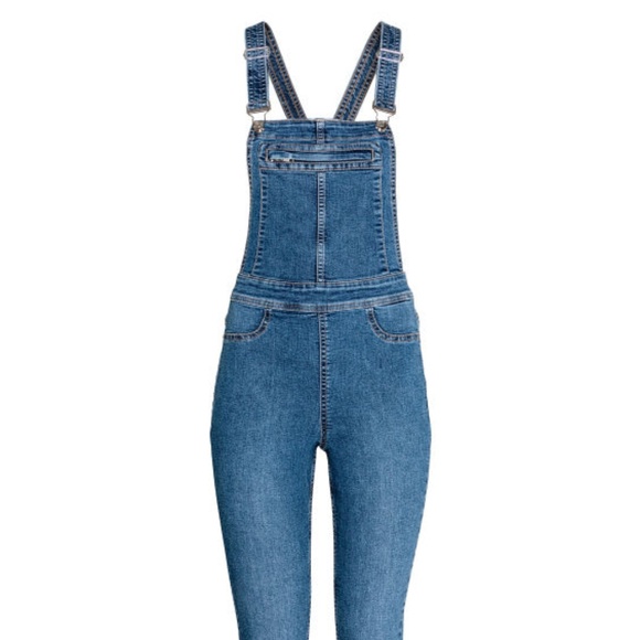 denim overall h&m